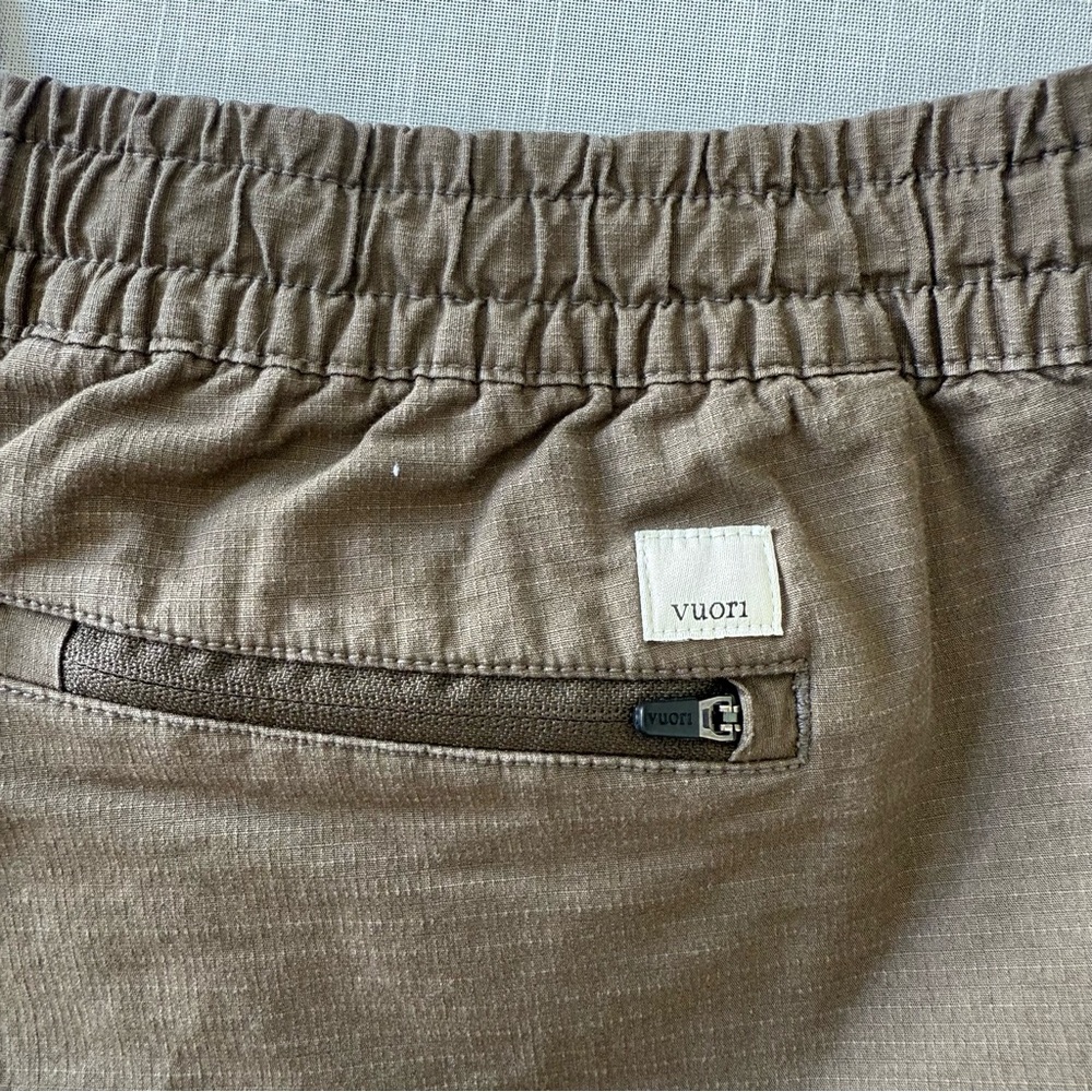 Vuori Vintage Ripstop Shorts Womens Size M Oregano Outdoor Hiking Pull On - Picture 7 of 8